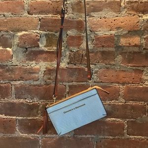 Dooney and Bourke Blue Lizard Embossed Bag